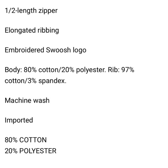 Women’s Nike Phoenix Fleece Half Zip Cropped Pullover Sweatshirt Large - Picture 16 of 16